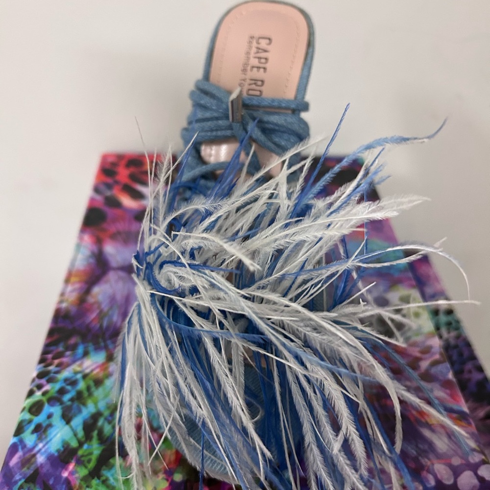 Cape Robbin Blue and White Heels